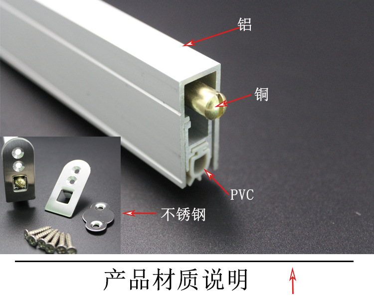 樂(lè)朗五金RDA-31 新型鋁型材隔音密封條