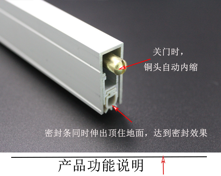 樂(lè)朗五金RDA-31 新型鋁型材隔音密封條