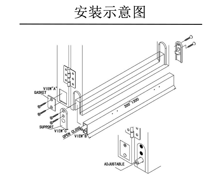 樂(lè)朗五金RDA-31 新型鋁型材隔音密封條