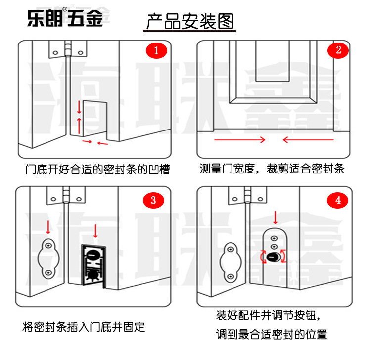 樂(lè)朗五金RDA-31 自動(dòng)門(mén)底防塵器