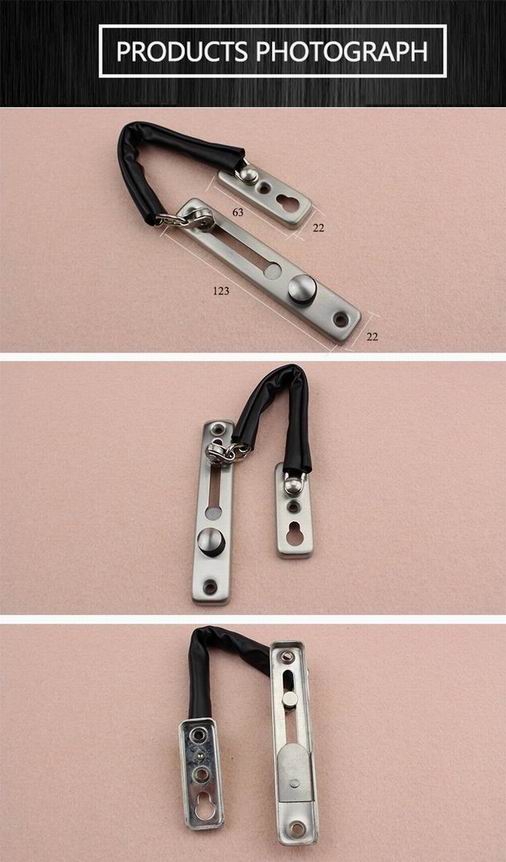 Hotel safty stainless steel 304 door chain Lock with high quality