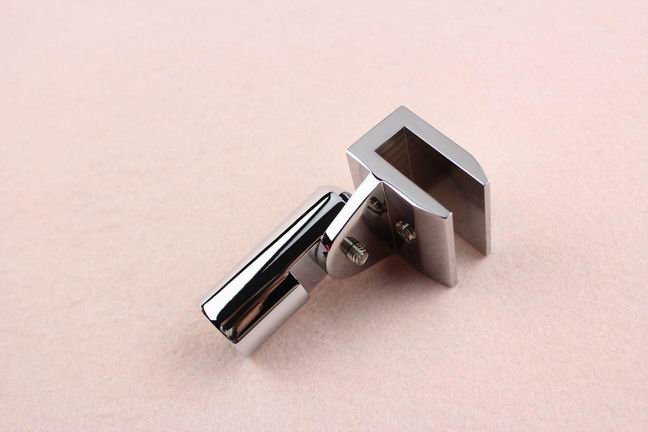 Standard brass round stabilizer support bar pole clamp for shower door